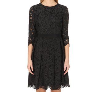 Ted Baker Ameeya Lace Staker Black Dress Size 0 EUC